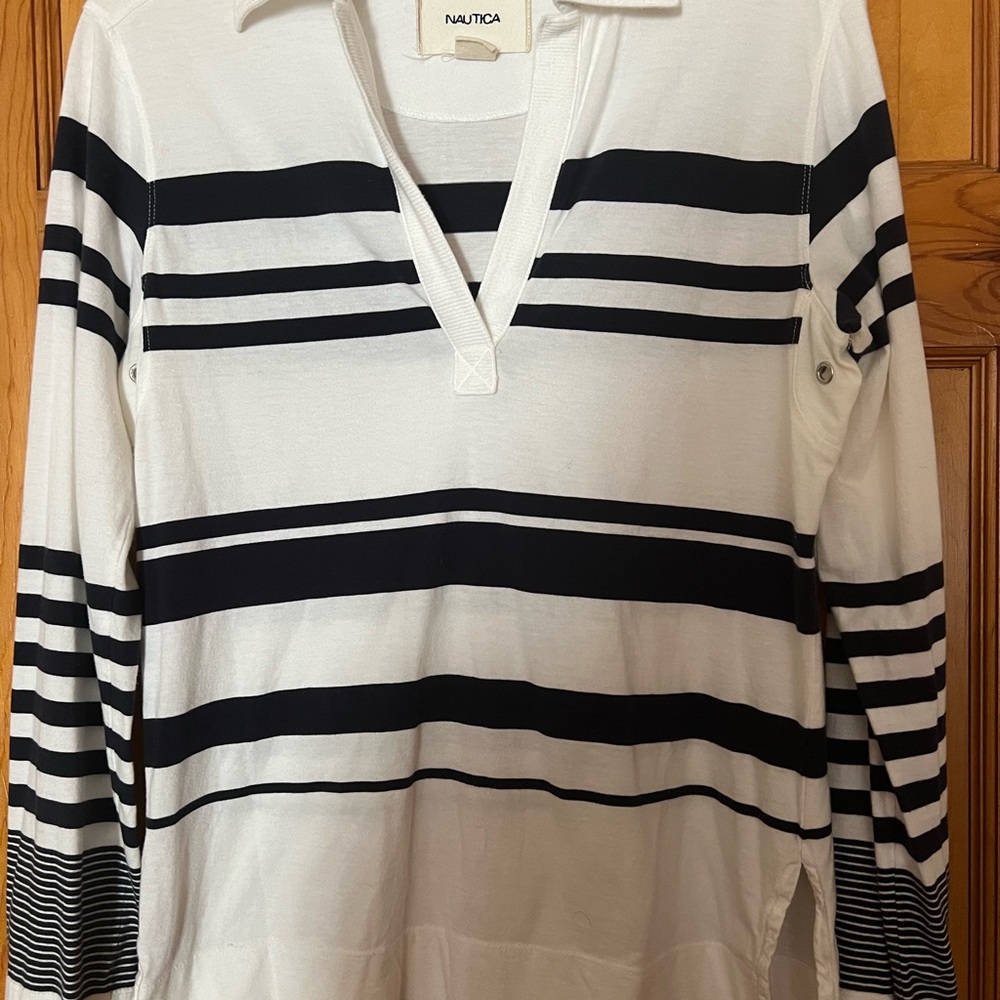 Nautica Cream Cotton Shirt